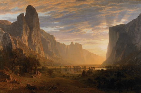 Albert Bierstadt - Looking Down Yosemite Valley