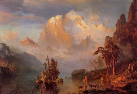 Albert Bierstadt--Rocky Mountains_1866